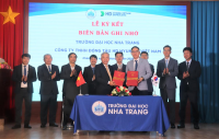 Nha Trang University signed a cooperation agreement with HD Hyundai Vietnam Shipbuilding Company