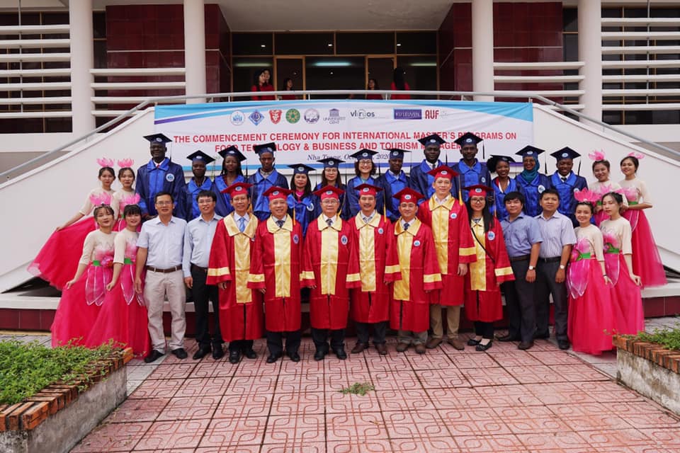 16 master students completed international master's programs at Nha Trang University