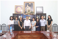 Working with representatives of the Fulbright Vietnam