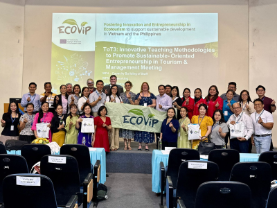 Nha Trang University participated in the Training of Trainers 3 of ECOViP “Fostering Innovation and Entrepreneurship in Ecotourism to support sustainable development in Vietnam and the Philippines" in Can Tho. 