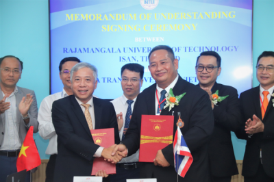 Nha Trang University signed a cooperation agreement with Rajamangala University of Technology, Thailand